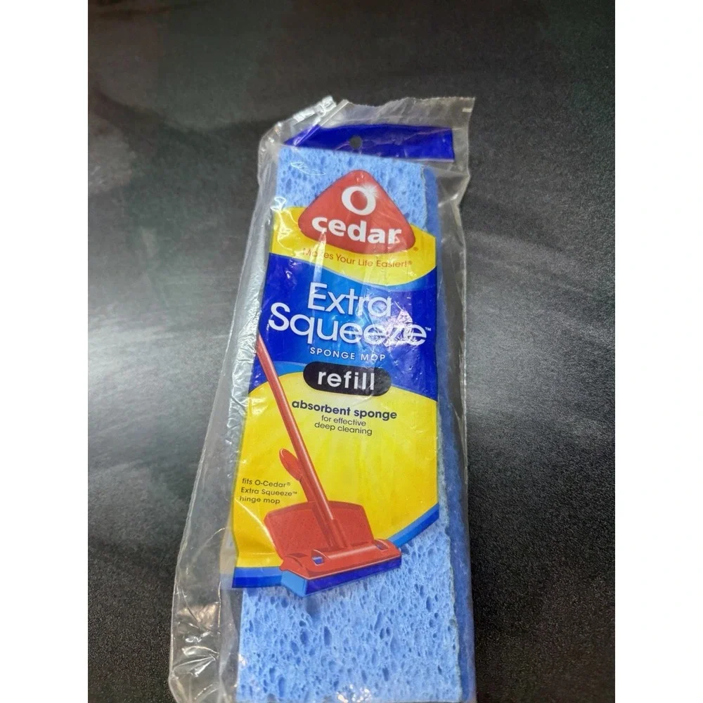 O-Cedar Easy Squeeze Sponge Mop Refill Absorbent Sponge for Hinge Mop Sealed NOS